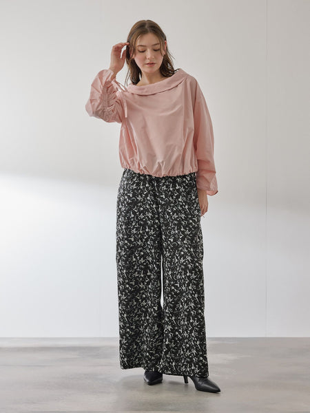 マルチフラワーイージーワイドパンツ≪手洗い可能≫