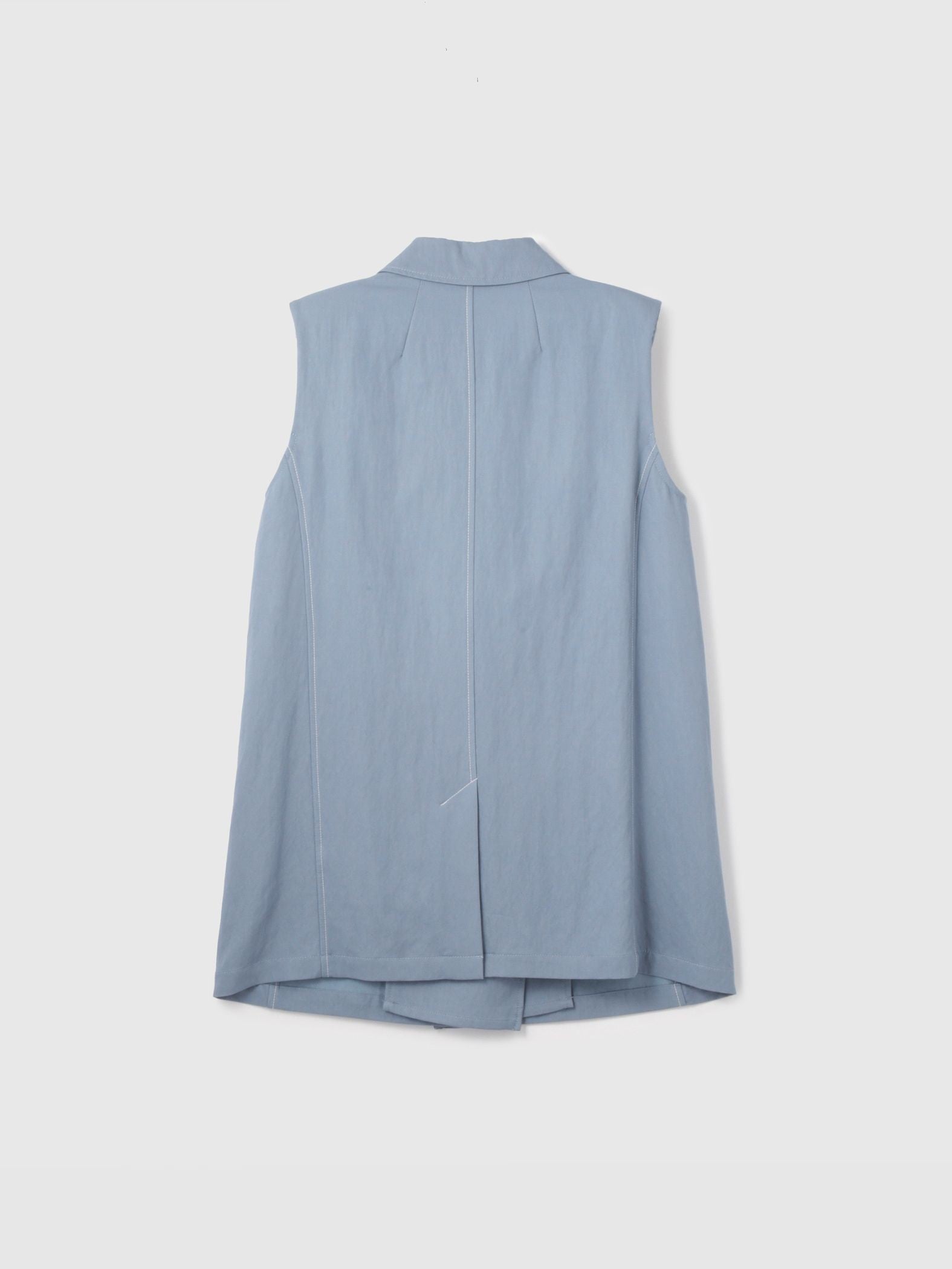 【シーズンレス】ナイロンツイルデニムベスト