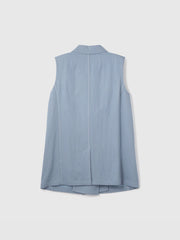 【シーズンレス】ナイロンツイルデニムベスト