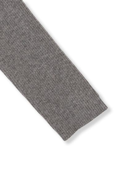 くるみボタンポロニットカーディガン≪手洗い可能≫