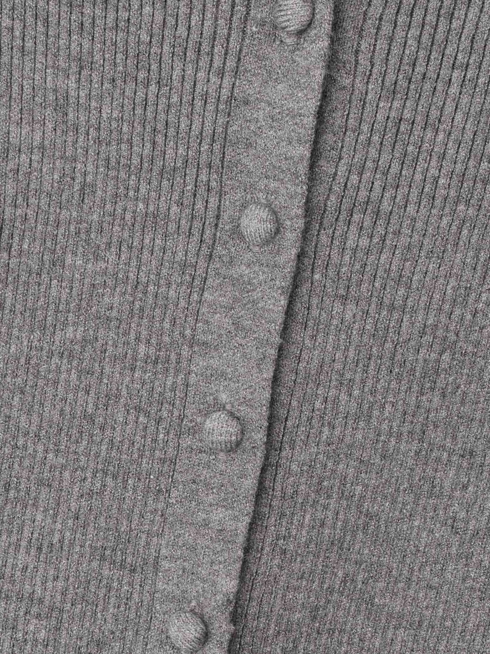 くるみボタンポロニットカーディガン≪手洗い可能≫