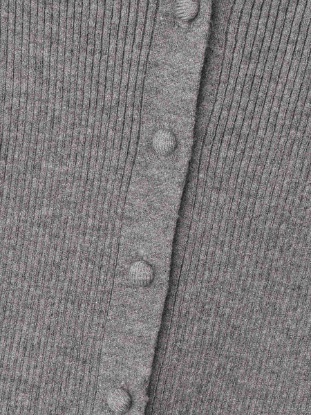 くるみボタンポロニットカーディガン≪手洗い可能≫