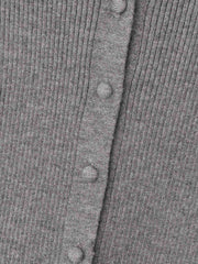 くるみボタンポロニットカーディガン≪手洗い可能≫