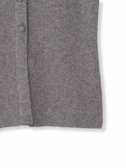 くるみボタンポロニットカーディガン≪手洗い可能≫