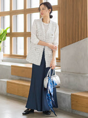 LUSTROツイードジレ