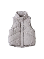 【WEB限定】スタンドカラーダウンベスト