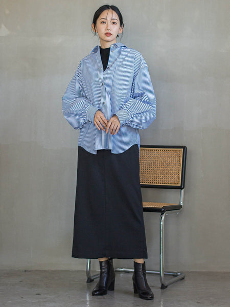 ボリュームスリーブシャツ≪洗濯機で洗える≫