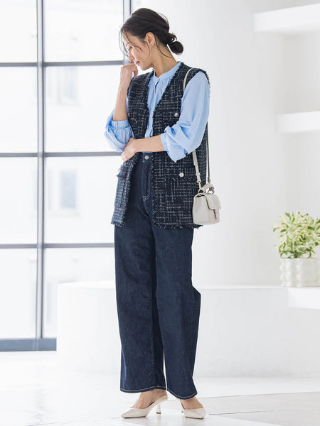 ボウタイタイプライターブラウス