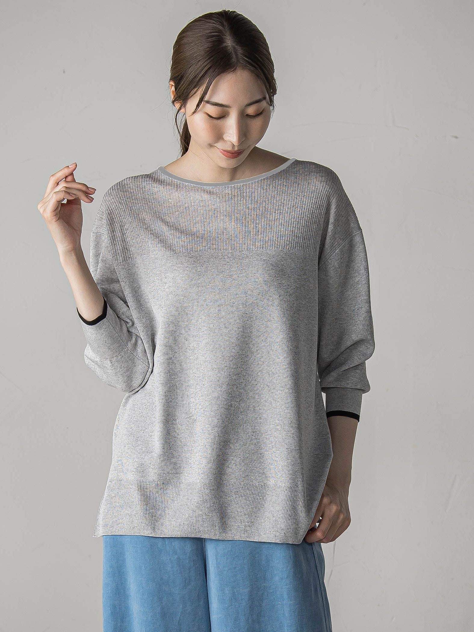 【極】SARIニットプルオーバー≪手洗い可能≫