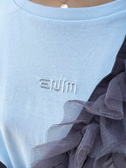 【ENIM BY VICKY】ハイゲージENIMロゴ刺繍Tシャツ《手洗い可能》