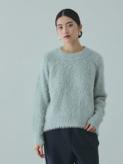 カーブヘムシャギーニットプルオーバー≪手洗い可能≫