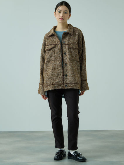 HAKIYASEブラッシュバックテーパードパンツ≪手洗い可能≫