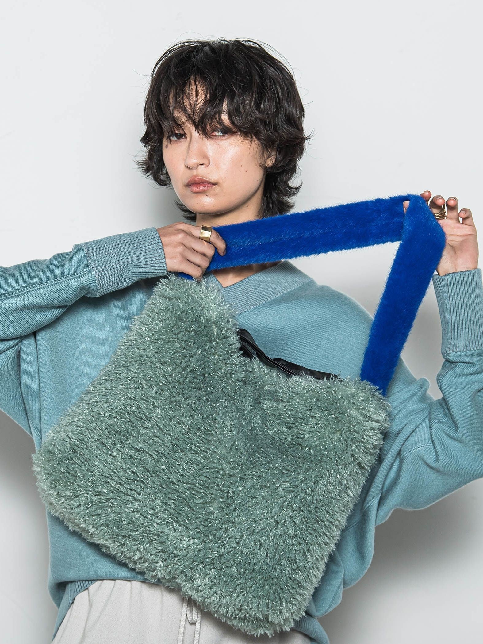 バイカラーエコファートートバッグ　M