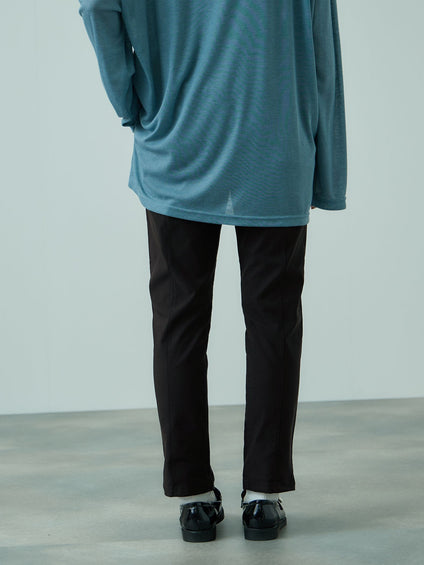 HAKIYASEブラッシュバックテーパードパンツ≪手洗い可能≫