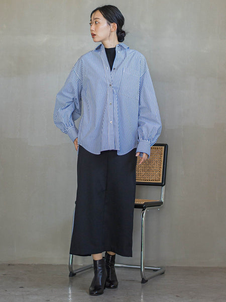 ボリュームスリーブシャツ≪洗濯機で洗える≫