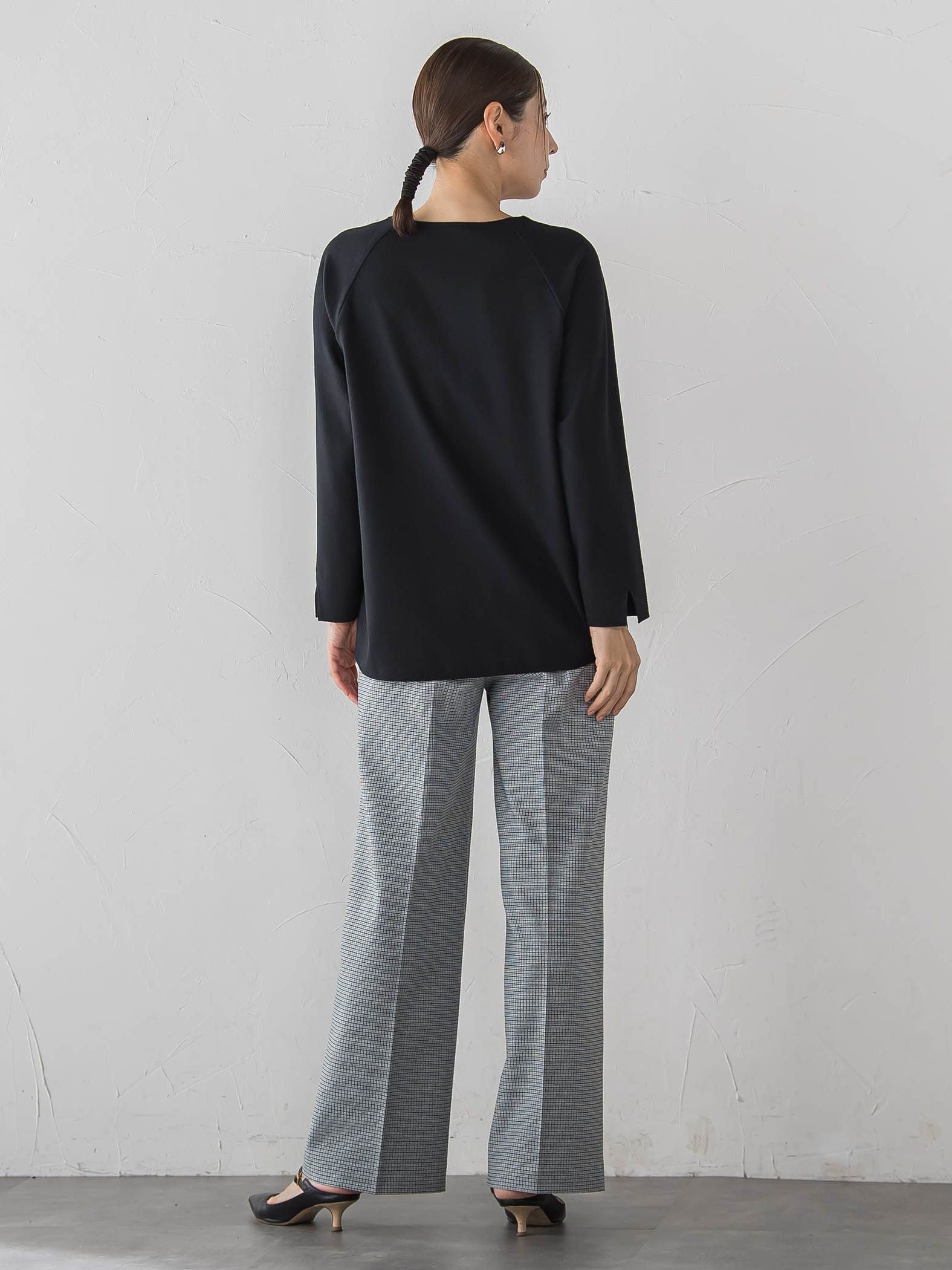 【大きいサイズ/選べるSETUP】ピクシエスタキーネックブラウス