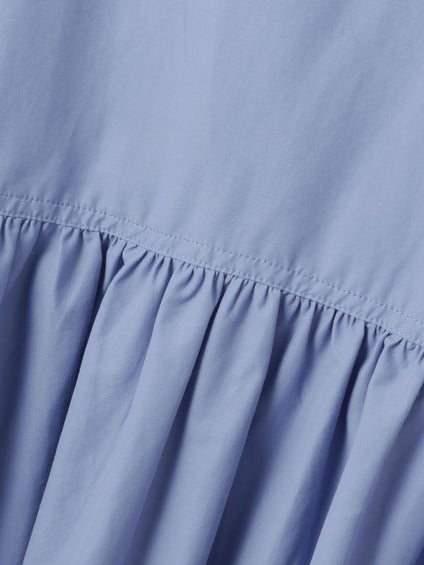 モイストブロードラッフルヘムブラウス