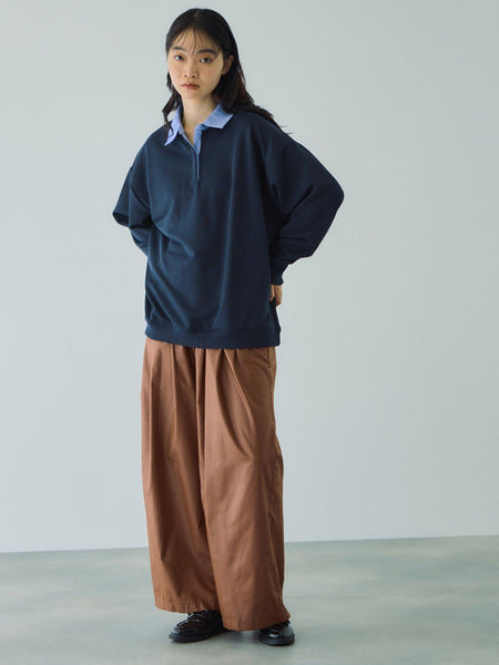配色ポロスウェットプルオーバー≪セットアップ対応/手洗い可能≫