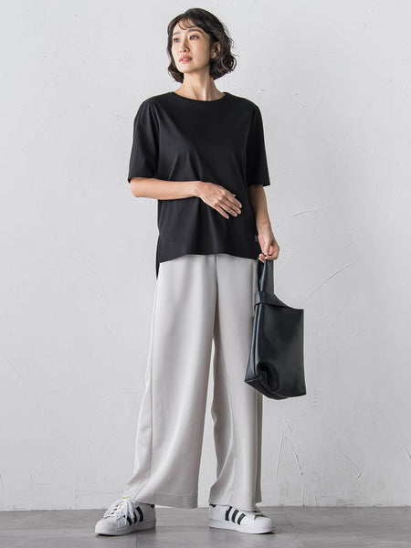 【大きいサイズ】【受注会限定】トリアセチノワイドパンツ