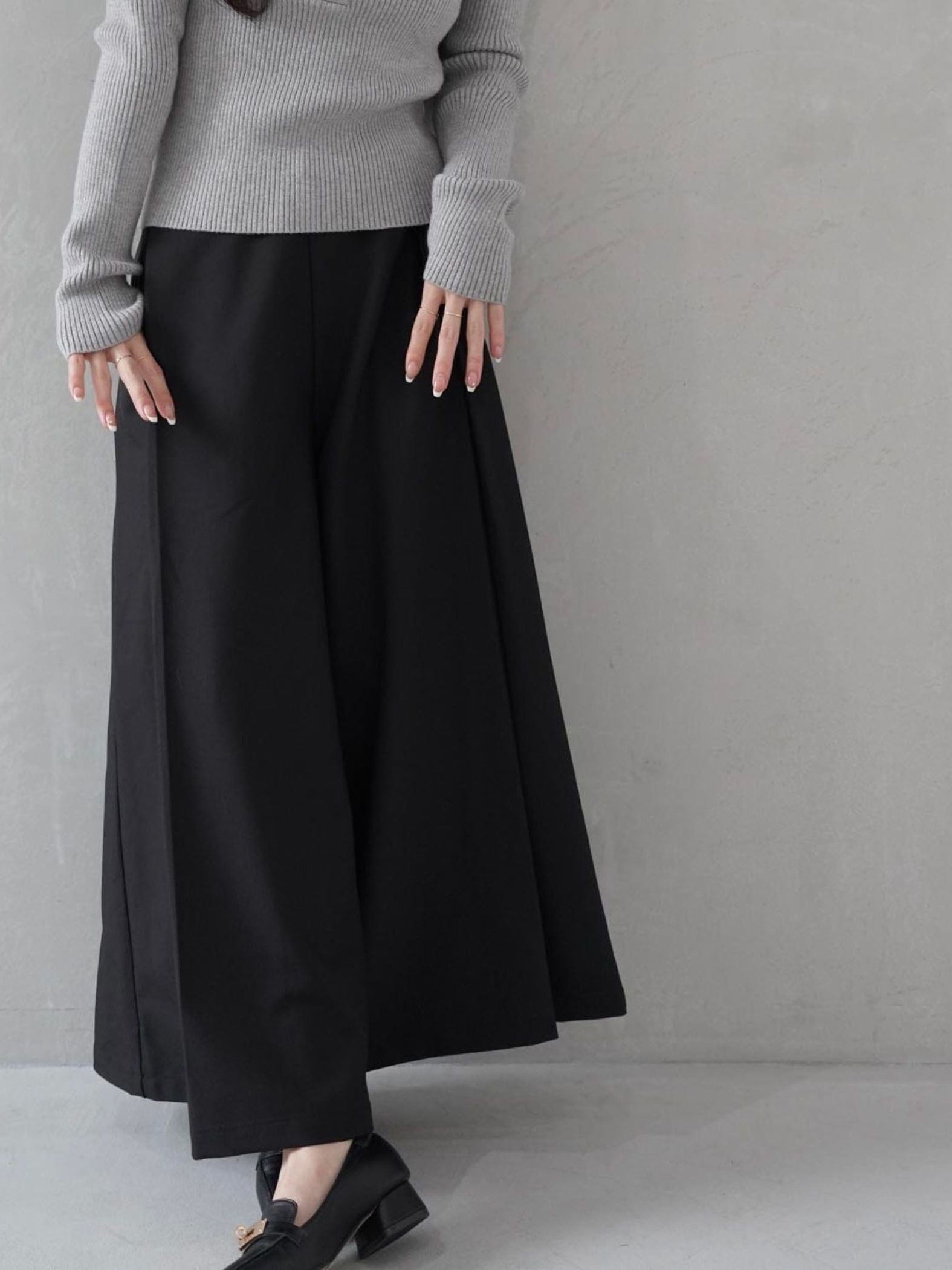 One Tuck Wide Pants≪手洗い可能≫