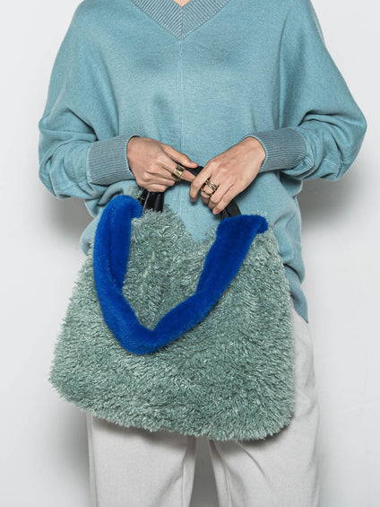 バイカラーエコファートートバッグ　M