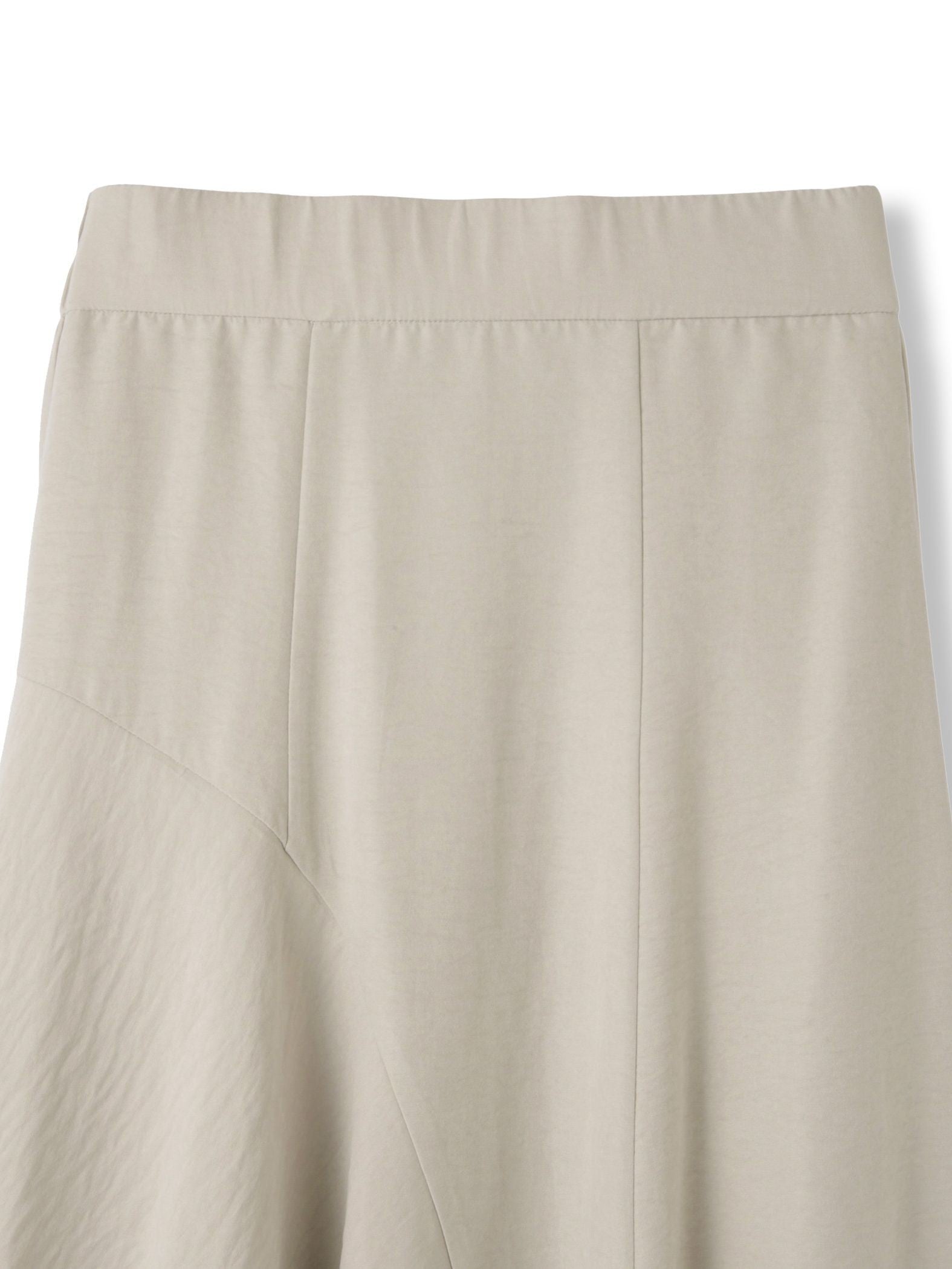 サテンピーチバックアシンメトリースカート≪手洗い可能≫