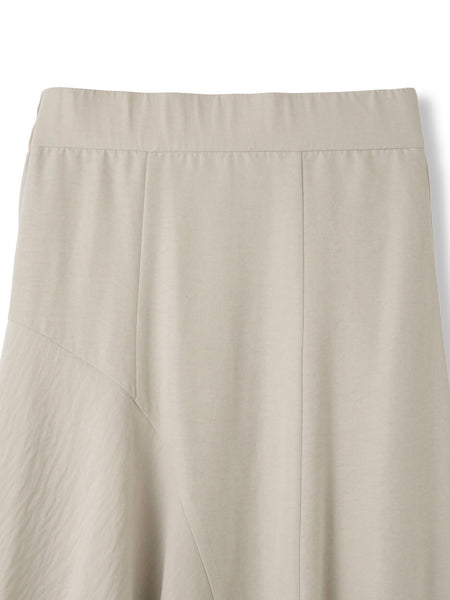 サテンピーチバックアシンメトリースカート≪手洗い可能≫