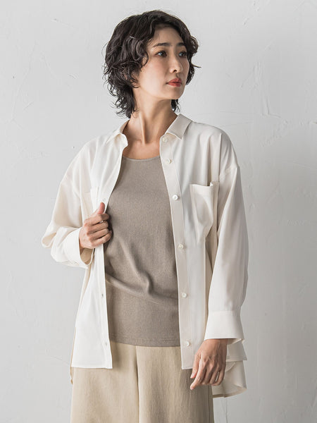 【大きいサイズ/受注会限定】シアーボイルシャツ