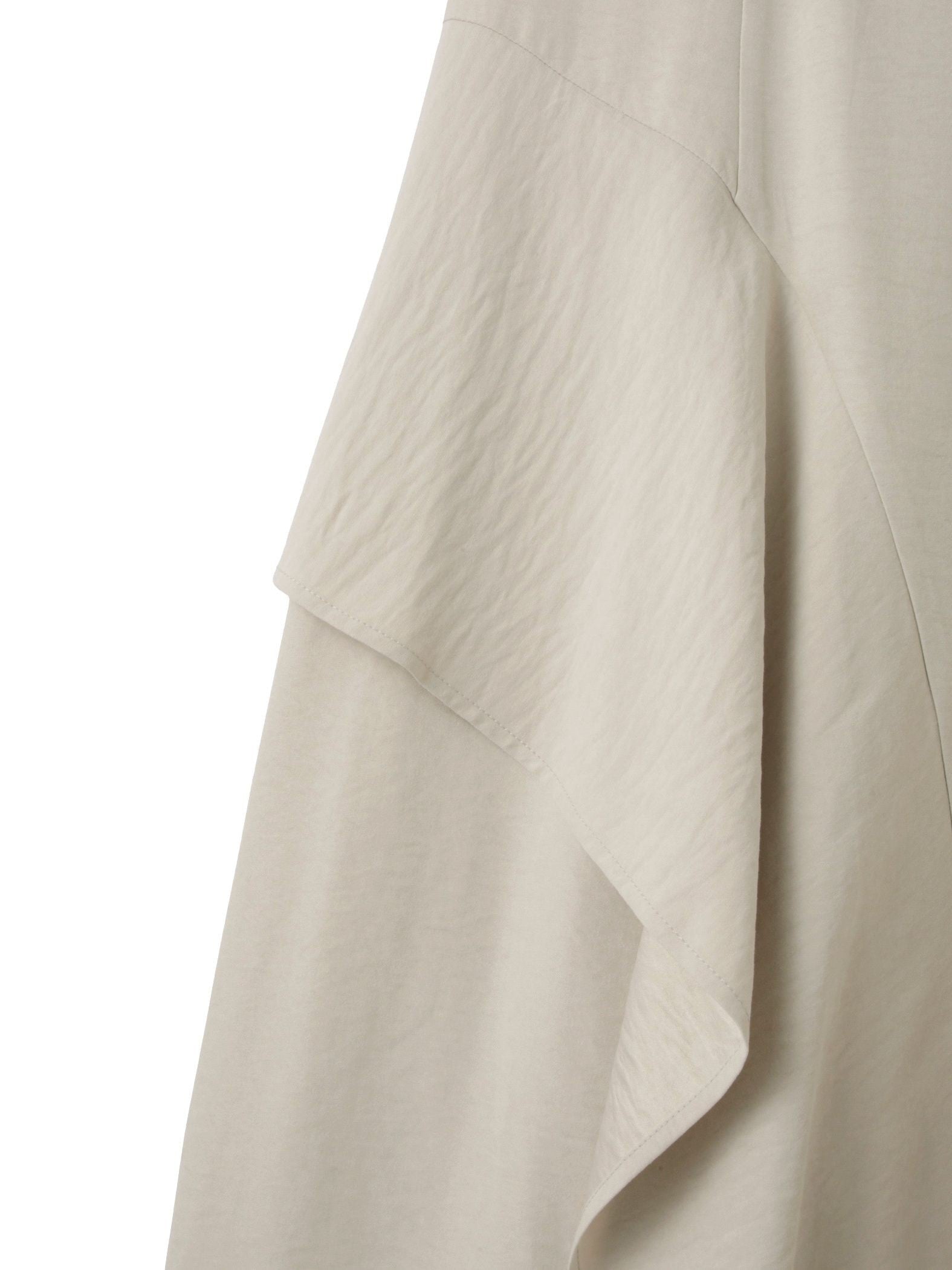 サテンピーチバックアシンメトリースカート≪手洗い可能≫