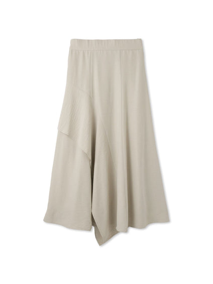 サテンピーチバックアシンメトリースカート≪手洗い可能≫