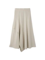 サテンピーチバックアシンメトリースカート≪手洗い可能≫