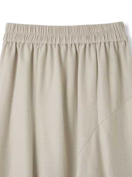サテンピーチバックアシンメトリースカート≪手洗い可能≫