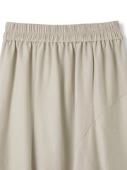 サテンピーチバックアシンメトリースカート≪手洗い可能≫