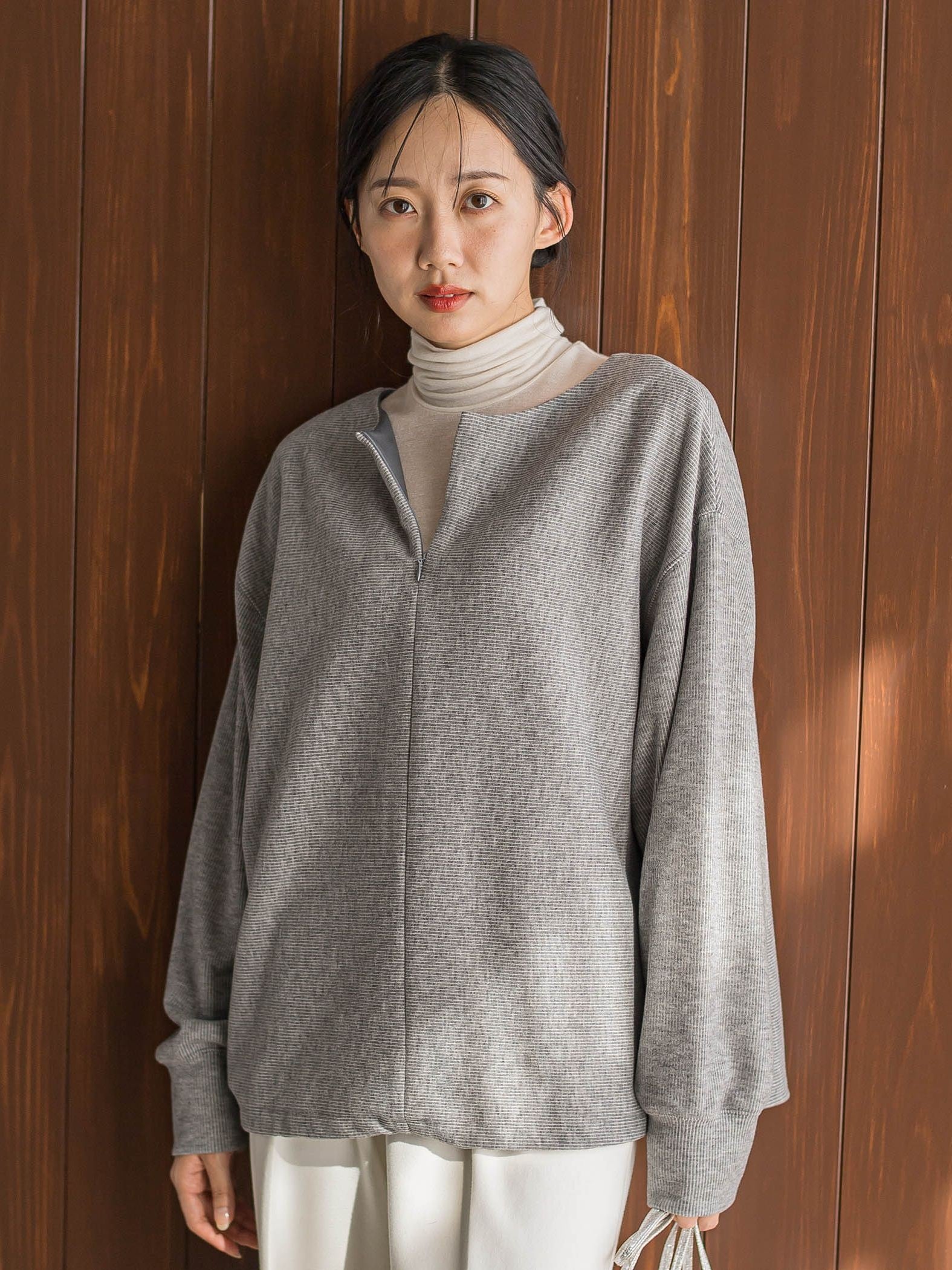 ニットコーデュロイカットソー≪手洗い可能≫