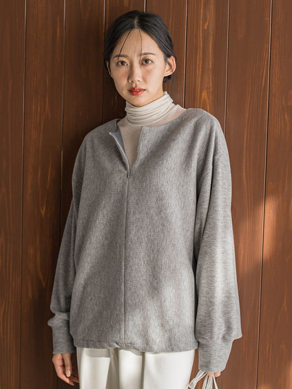 ニットコーデュロイカットソー≪手洗い可能≫