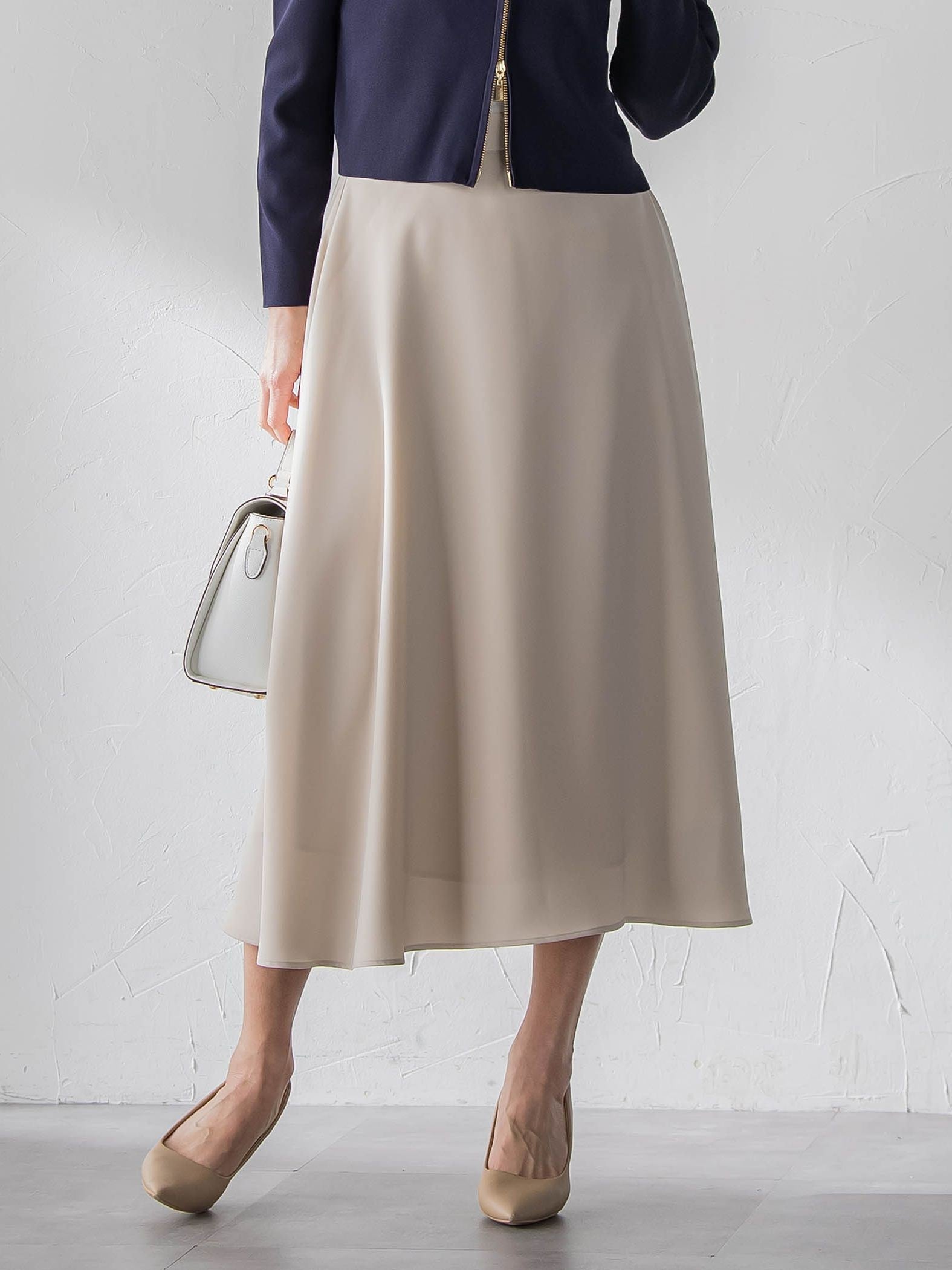 ダブルサテンスカート