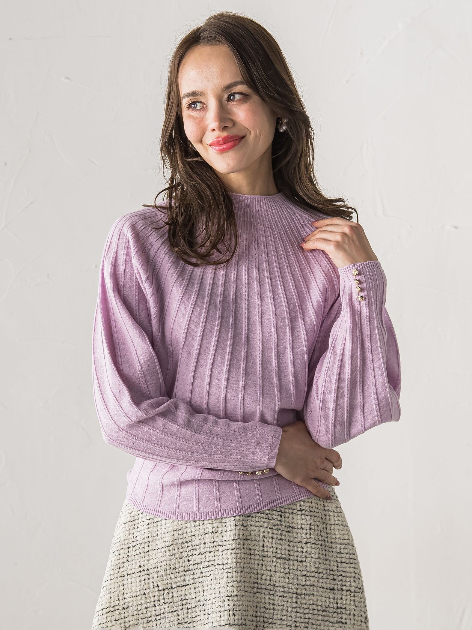 【WEB限定カラーあり】シームレスニット