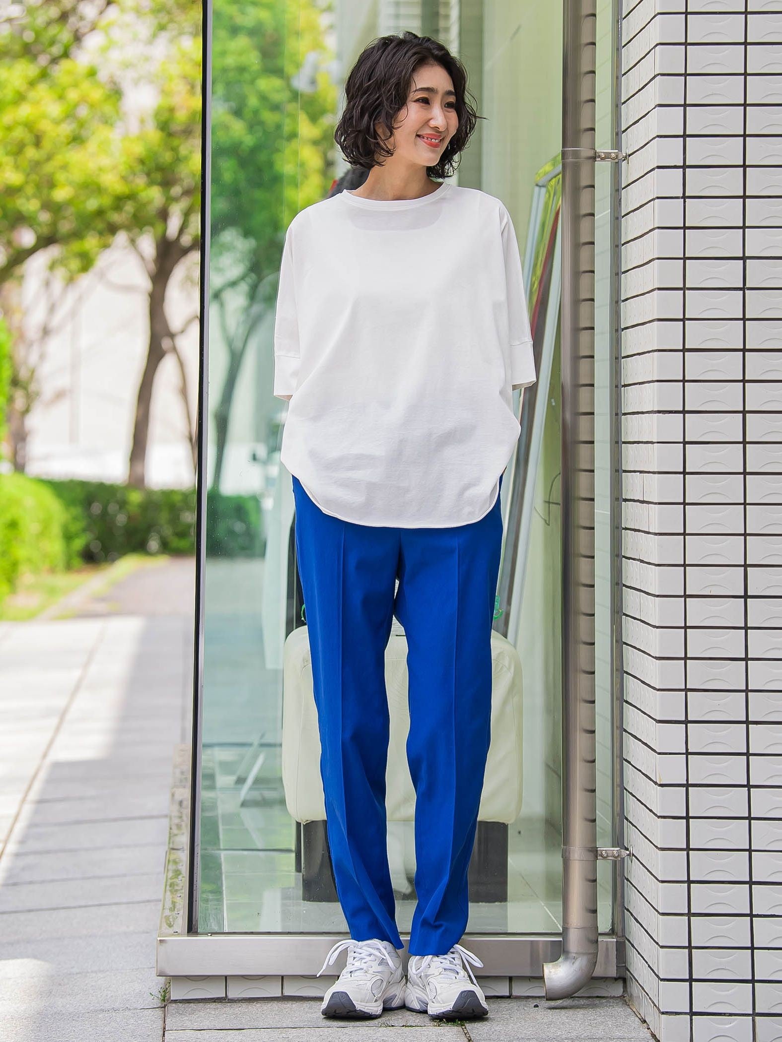 【WEB限定】シェルタリングテーパードパンツ≪洗濯機で洗える≫