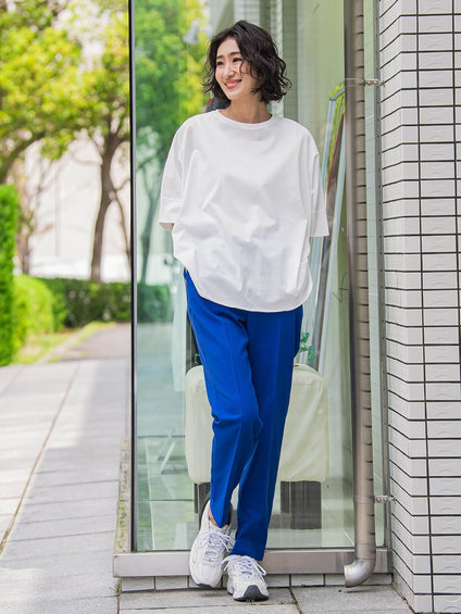 【WEB限定】シェルタリングテーパードパンツ≪洗濯機で洗える≫
