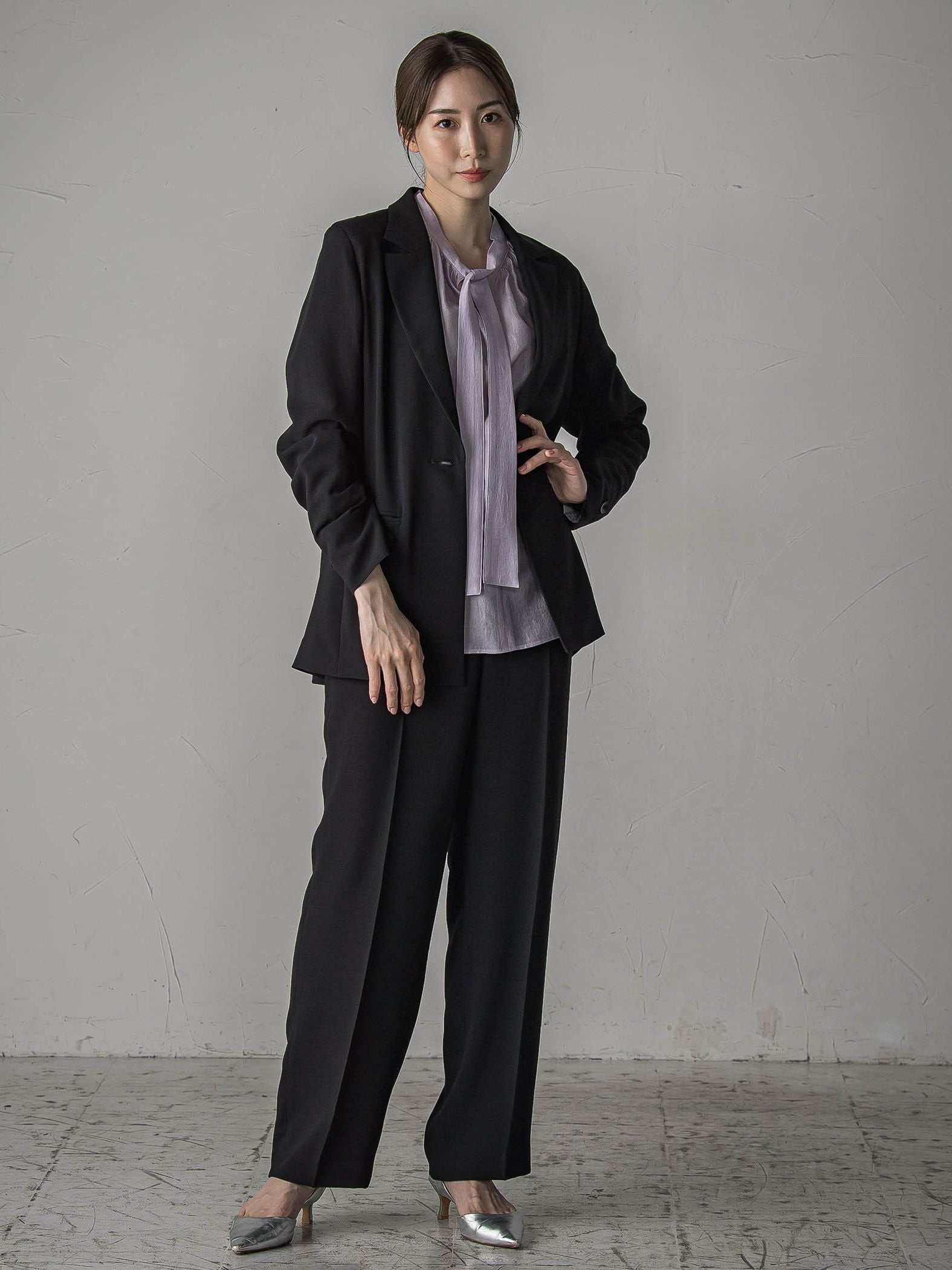 【旅楽シリーズ/極】メランジツイルジャケット≪手洗い可能≫