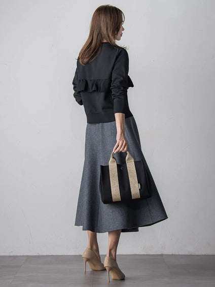 【WEB限定】フリルクルーカーディガン