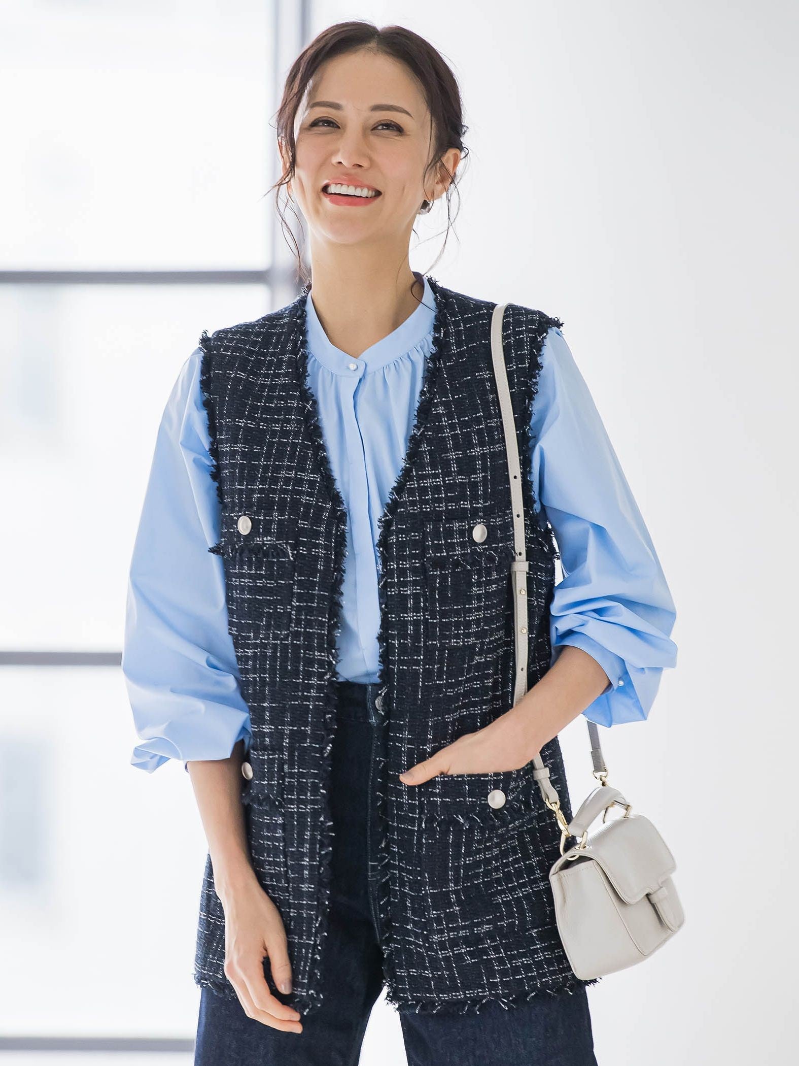 ボウタイタイプライターブラウス