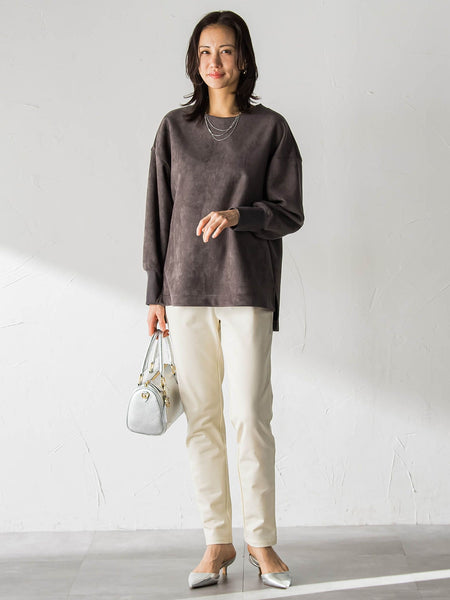 【WEB限定】裏起毛発熱レギンスパンツ≪ストレッチ/洗える≫