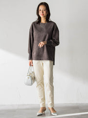 【WEB限定】裏起毛発熱レギンスパンツ≪ストレッチ/洗える≫