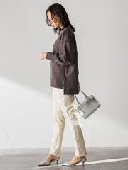 【WEB限定】裏起毛発熱レギンスパンツ≪ストレッチ/洗える≫