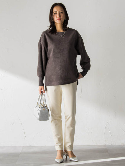 【WEB限定】裏起毛発熱レギンスパンツ≪ストレッチ/洗える≫