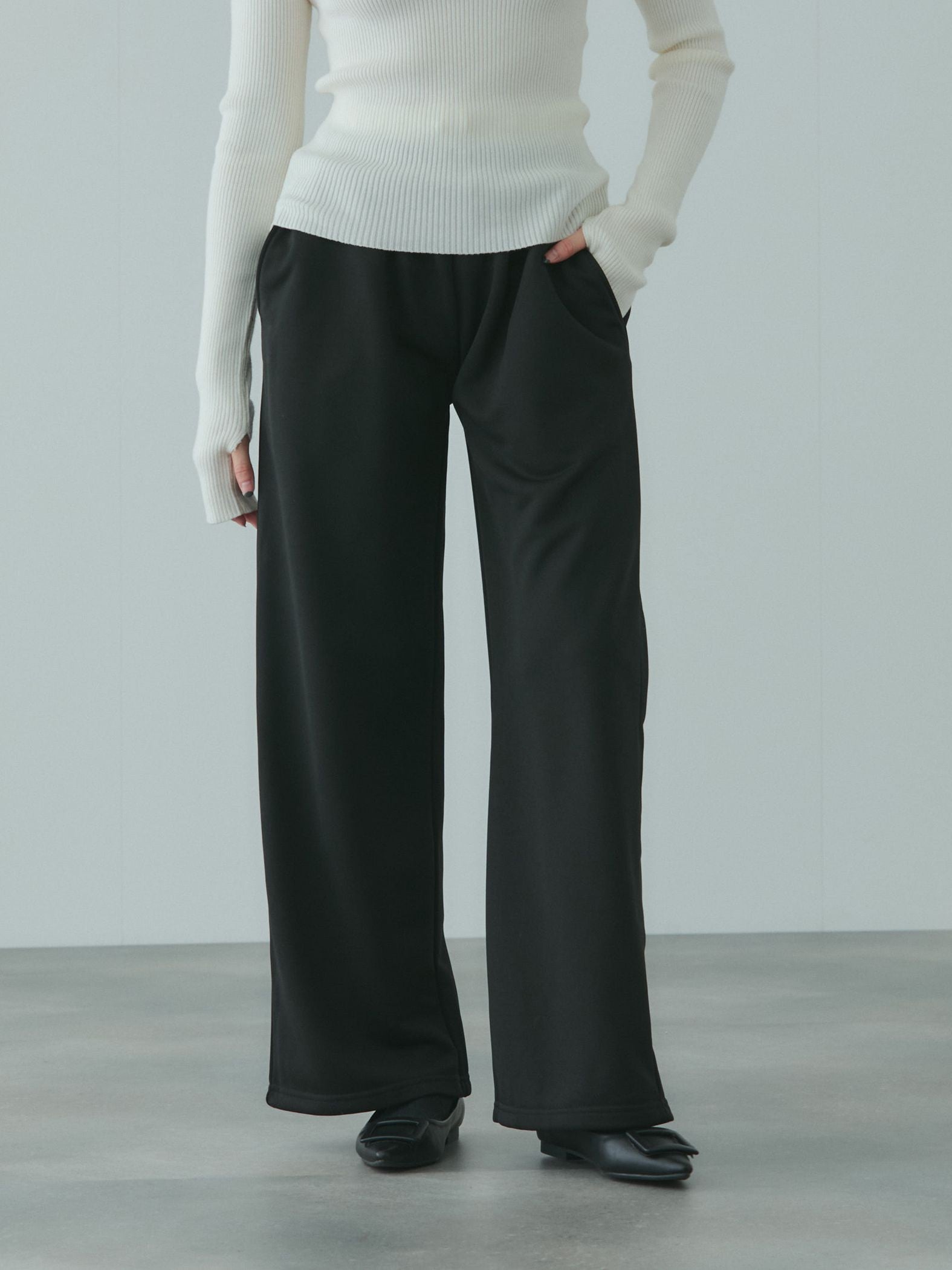 配色ドッキングスウェットパンツ≪セットアップ対応/手洗い可能≫