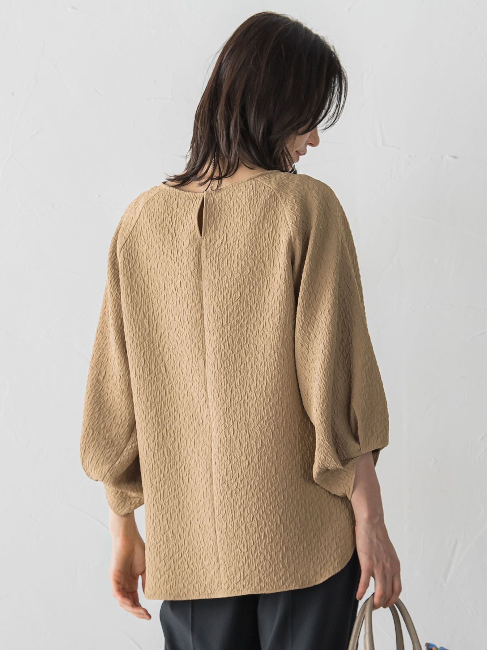 【WEB限定】エアリージャガードブラウス≪洗濯機で洗える≫