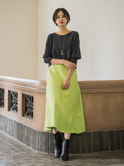 【WEB限定サイズあり】【洗えるニット】ECOCUWOOLドルマンニットプルオーバー≪シワになりにくい≫