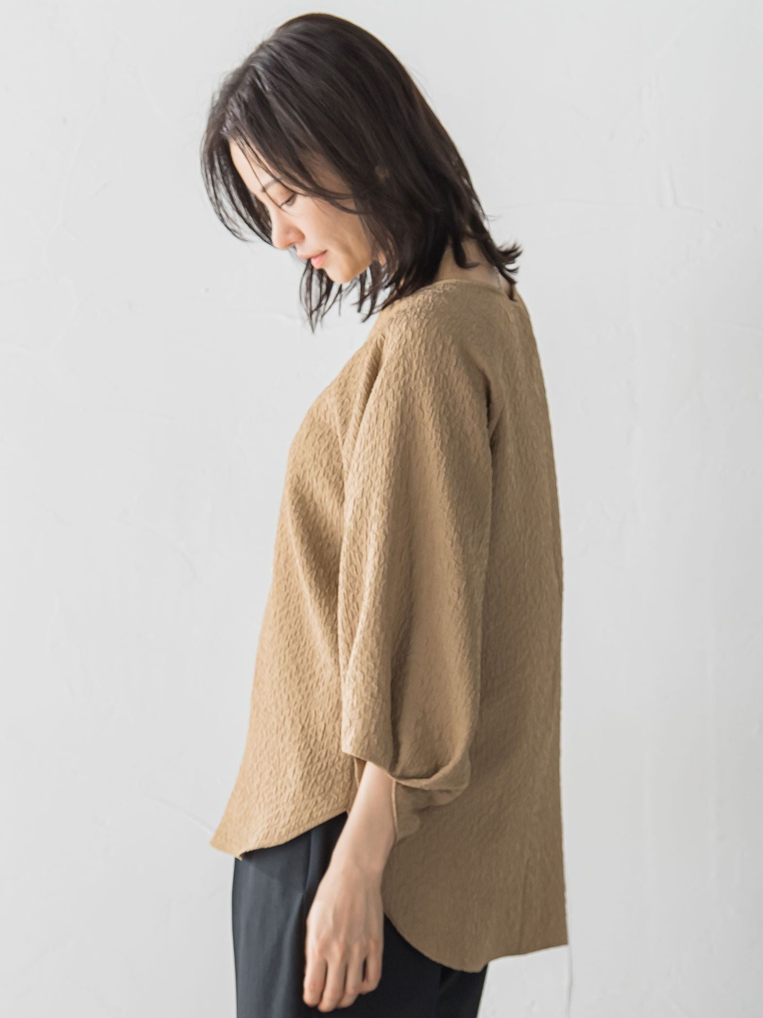 【WEB限定】エアリージャガードブラウス≪洗濯機で洗える≫